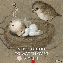 Watch Over My Bff Baby GIF - Watch Over My Bff Baby Angel GIFs