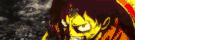 a close up of a cartoon character 's face with a straw hat on .