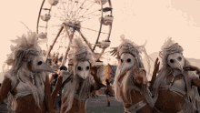 Mask Ferris Wheel GIF - Mask Ferris Wheel Costume GIFs