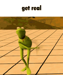 get real get real kermit the frog frog