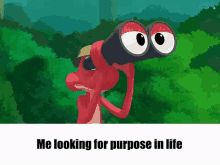 aum looking for purpose in life binoculars animation aumanimation