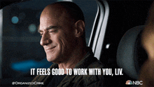 It Feels Good To Work With You Liv Detective Elliot Stabler GIF - It Feels Good To Work With You Liv Detective Elliot Stabler Christopher Meloni GIFs