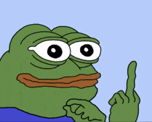 Pepe Middle Finger GIF - Pepe Middle Finger F-you GIFs