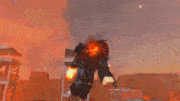 a building is on fire with smoke coming out of the building