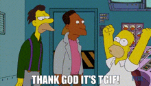 The Simpsons Homer Simpson GIF - The Simpsons Homer Simpson Thank God Its Tgif GIFs