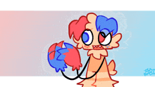 a cartoon drawing of a cat and a bird with a heart behind them