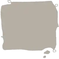 a gray square with a rope around it