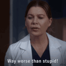 Greys Anatomy Meredith Grey GIF - Greys Anatomy Meredith Grey Way Worse Than Stupid GIFs