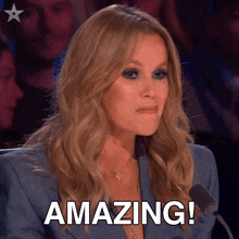 Amazing Amanda Holden GIF - Amazing Amanda Holden Britains Got Talent GIFs