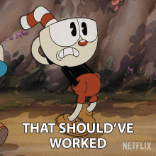 That Shouldve Worked Cuphead GIF - That Shouldve Worked Cuphead The Cuphead Show GIFs