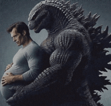 Henry Cavill Willem Dafoe GIF - Henry Cavill Willem Dafoe Godzilla GIFs