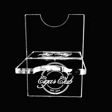 a clear acrylic item with a south africa logo