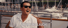 Wolf Of Wall Street Fake Laugh GIF - Wolf Of Wall Street Fake Laugh Leonardo Dicaprio GIFs