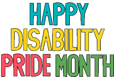 Text Cute Text Sticker - Text Cute Text Happy Disability Month Stickers
