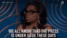 Press Under Siege GIF - Press Under Siege Oprah For President GIFs