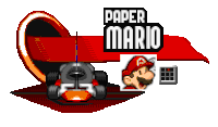 Paper Mario Super Mario Sticker - Paper Mario Super Mario Mario Stickers