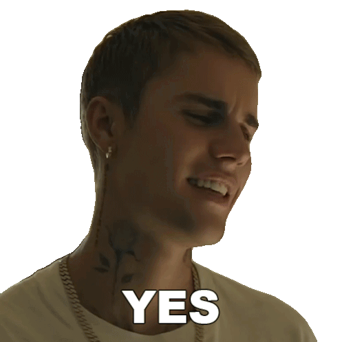 Yes Justin Bieber Sticker - Yes Justin Bieber Ghost Song Stickers