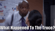 B99 Terry Jeffords GIF - B99 Terry Jeffords What Happened To The Truce GIFs