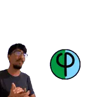 a man is clapping in front of a sign that says fibonacci sticky naccisticky