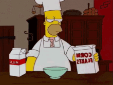 Me In The Kitchen GIF - Homer Thesimpsons Cereal GIFs
