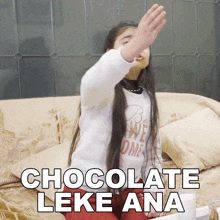 Chocolate Leke Ana Navya Baijal GIF - Chocolate Leke Ana Navya Baijal Mithai Leke Ana GIFs
