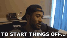 To Start Things Off Proofy GIF - To Start Things Off Proofy First Off GIFs