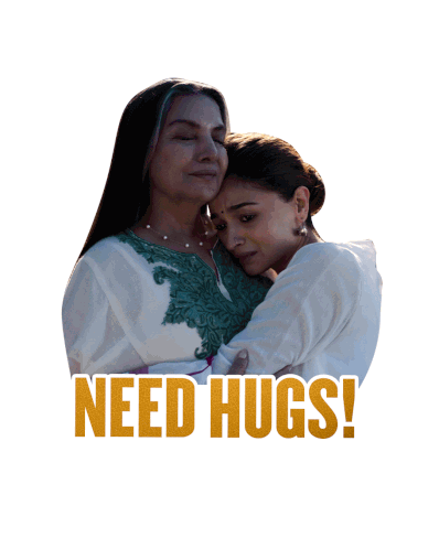Need Hugs Rani Chatterjee Sticker - Need Hugs Rani Chatterjee Alia Bhatt Stickers