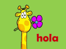 Giraffe Hola GIF