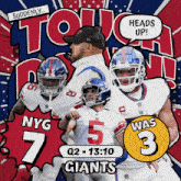 Washington Commanders (3) Vs. New York Giants (7) Second Quarter GIF - Nfl National Football League Football League GIFs