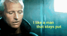 Rutger Hauer Stay Put GIF - Rutger Hauer Stay Put Stay Home GIFs