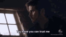 a man from once upon a time is talking to another man .