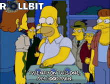 Rollbit Homer GIF - Rollbit Homer Gambling GIFs