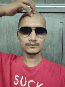 head bald hair shades suck