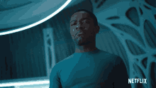 Frown Commander Tom Adewole GIF - Frown Commander Tom Adewole The Midnight Sky GIFs