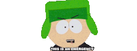 This Is An Emergency Kyle Broflovski Sticker - This Is An Emergency Kyle Broflovski South Park World Privacy Tour Stickers