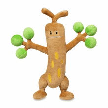 a stuffed animal that looks like a tree with arms and legs