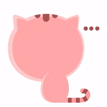 cute cat animal pink speechless