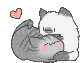 Cuddle Cat Sticker - Cuddle Cat Stickers