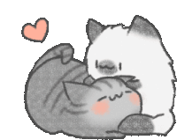 Cuddle Cat Sticker - Cuddle Cat Stickers