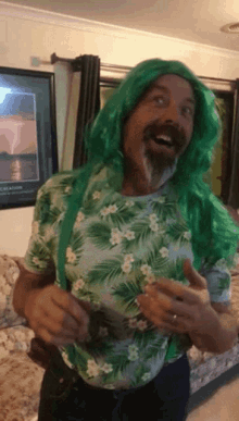 Dad Green Wig GIF - Dad Green Wig Smiles GIFs