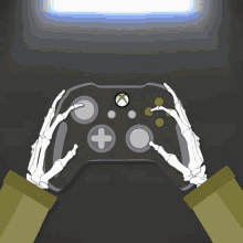 Skeleton Playing GIF - Skeleton Playing Xbox GIFs