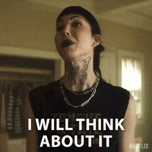 I Will Think About It Jenny Green GIF