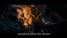 Cave Trolls Hobbit GIF - Cave Trolls Hobbit Everything Tastes Like Chicken GIFs