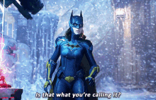 Gotham Knights Batgirl GIF - Gotham Knights Batgirl Is That What Youre Calling It GIFs
