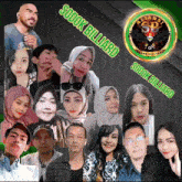 a group of people are posing for a picture with the words sodok billiard on the bottom