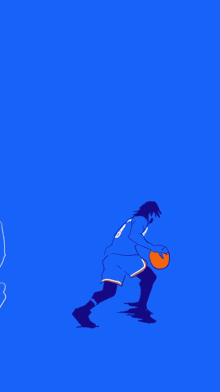 a drawing of a basketball player wearing a new york jersey number 11