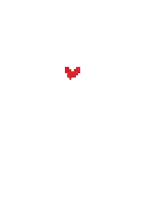 a pixel art of a broken heart with a crack in it