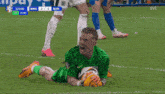 a soccer game between england and svk is being shown on tv