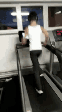 running treadmill working out fitness