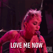 Love Me Now Miley Cyrus GIF - Love Me Now Miley Cyrus Plastic Hearts Song GIFs